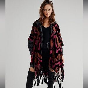 Free People Velvet Burnout Kimono